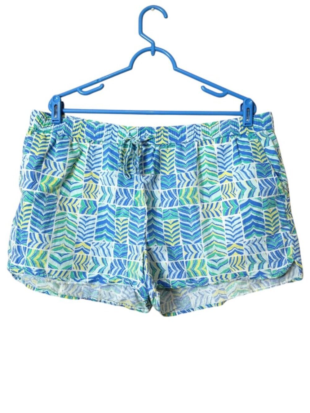 Vineyard Vines Women's XL Pull On Linen Blend Elastic Waist Drawstring Shorts